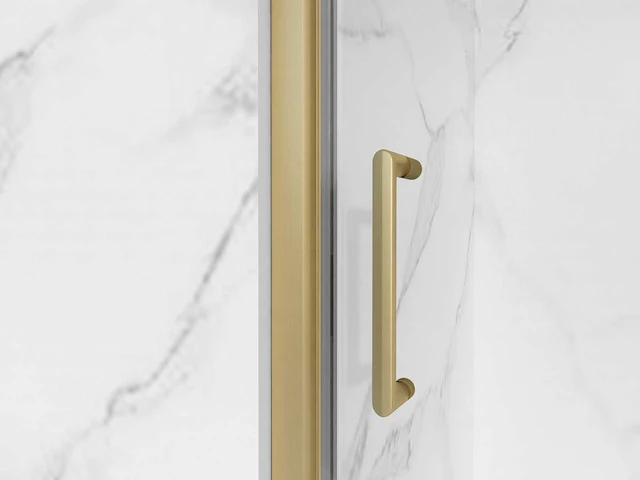 Fortifura galeria douchedeur geborsteld goud 80x200 cm antikalk - afbeelding 2 van  5