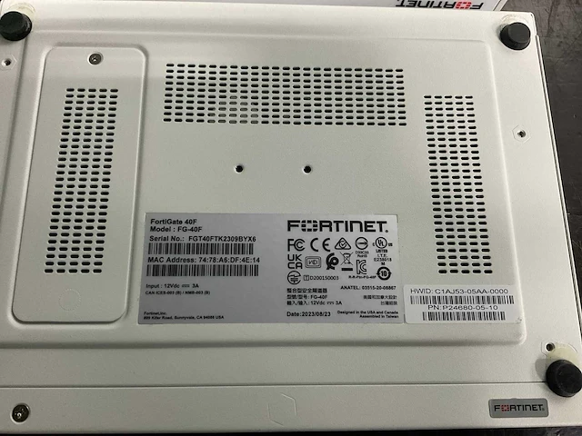 Fortinet fortigate 40f firewall (5x) - afbeelding 4 van  5