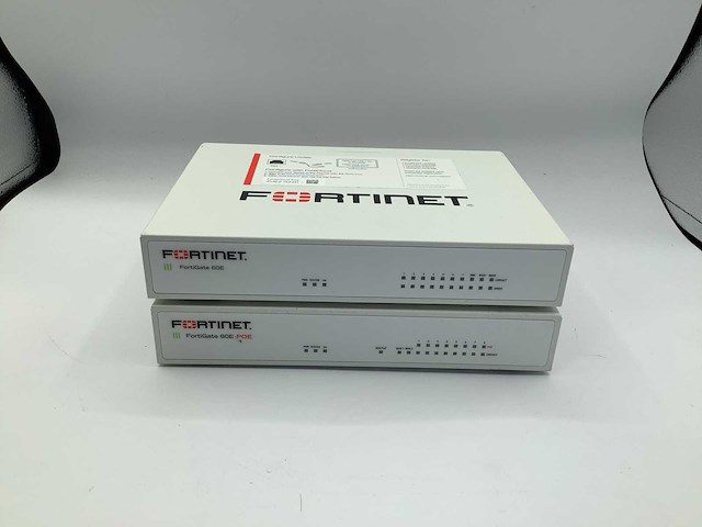 Fortinet fortigate 60e/60e-poe firewall (2x) - afbeelding 1 van  5