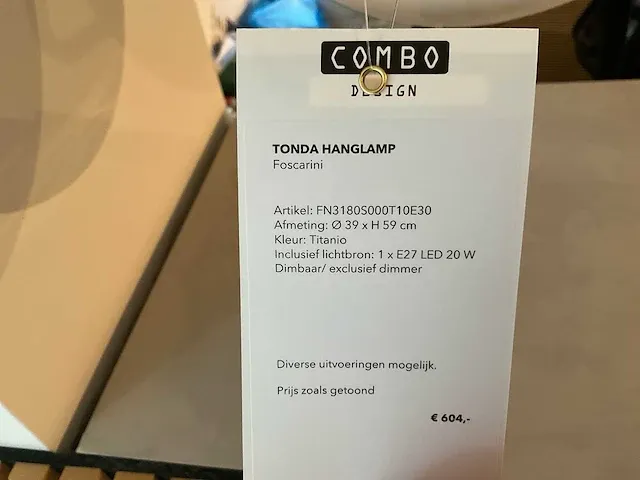 Foscarini tonda hanglamp - afbeelding 5 van  5