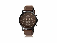 Fossil collider hybrid hr ftw7008 smartwatch heren - 42 mm - bruin - afbeelding 1 van  2