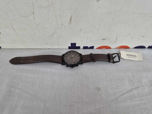 Fossil collider hybrid hr ftw7008 smartwatch heren - 42 mm - bruin - afbeelding 2 van  2