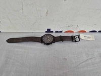 Fossil collider hybrid hr ftw7008 smartwatch heren - 42 mm - bruin - afbeelding 2 van  2