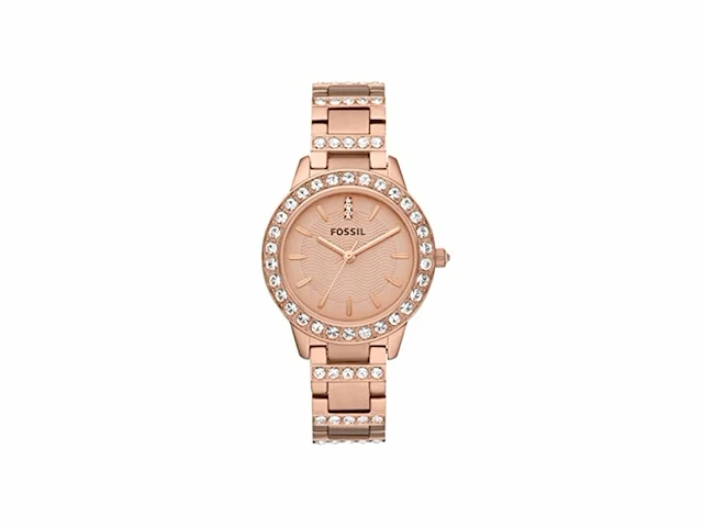 Fossil dameshorloge jesse roestvrij staal 34 mm rosékleurig - afbeelding 1 van  2