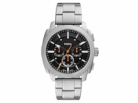 Fossil fs6095 heren horloge 44mm zilverkleurig - afbeelding 1 van  3