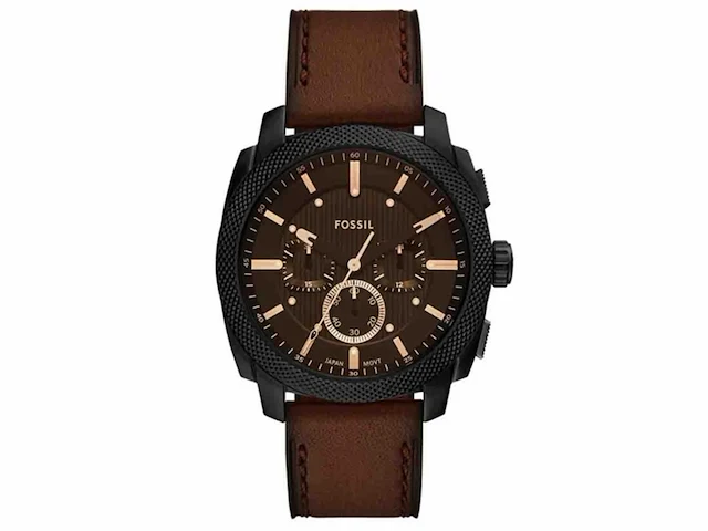 Fossil fs6101 heren horloge 44mm bruin - afbeelding 1 van  3
