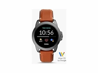 Fossil gen 5e ftw4055 heren smartwatch - 44 mm - bruin - afbeelding 1 van  2