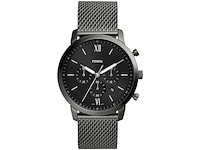 Fossil heren horloge neutra chrono, kastdiameter 44 mm,chronograafuurwerk, roestvrijstalen mesh-band - afbeelding 1 van  2
