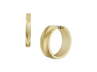 Fossil heritage crest goudkleurige roestvrijstalen oorknopjes voor dames jf04532710 - afbeelding 1 van  3