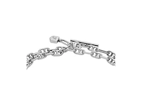 Fossil heritage roestvrijstalen damesarmband met karabijnsluiting zilver - afbeelding 3 van  4