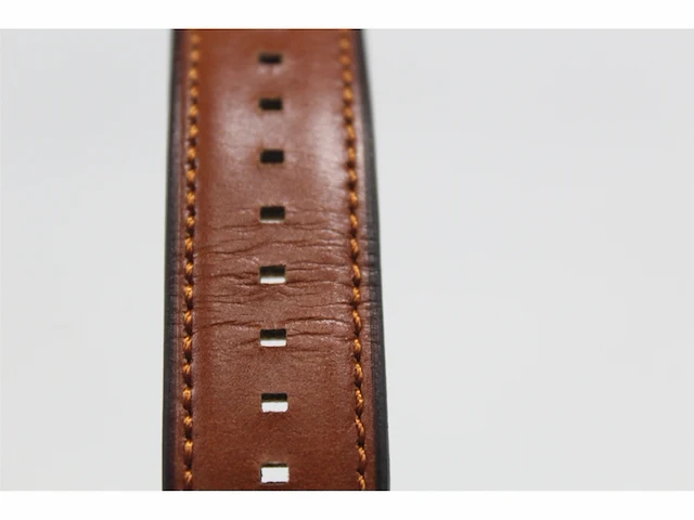Fossil neutra horloge voor heren kwarts chronograaf uurwerk met leren band grijs - afbeelding 6 van  6