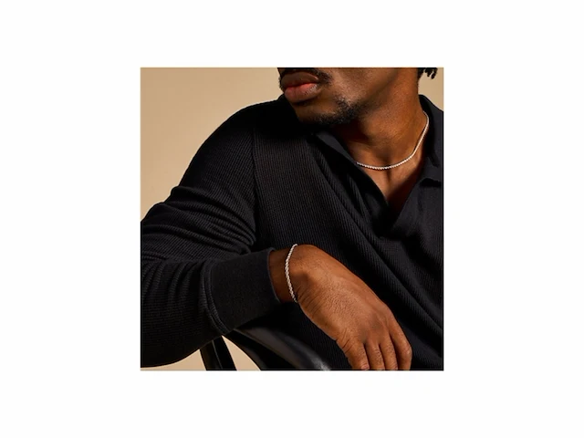 Fossil roestvrij stalen herenarmband met karabijnsluiting of vouwsluiting - afbeelding 3 van  4