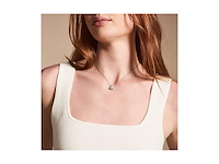 Fossil sadie dames ketting van roestvrij staal met karabijnsluiting - afbeelding 3 van  4