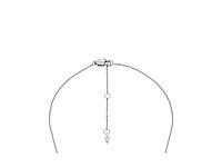 Fossil sadie dames ketting van roestvrij staal met karabijnsluiting - afbeelding 4 van  4