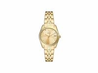 Fossil scarlette horloge voor dames kwartsuurwerk met roestvrij stalen of leren band grijstint - afbeelding 1 van  3