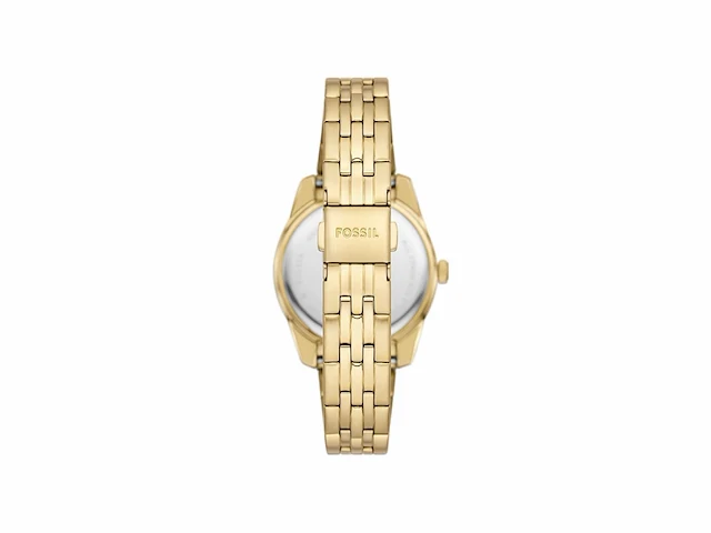 Fossil scarlette horloge voor dames kwartsuurwerk met roestvrij stalen of leren band grijstint - afbeelding 2 van  3