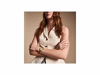 Fossil scarlette horloge voor dames kwartsuurwerk met roestvrij stalen of leren band grijstint - afbeelding 3 van  3
