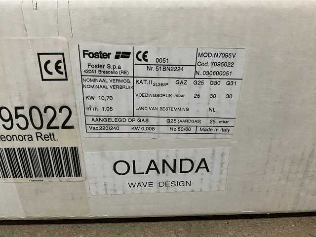 Foster eleonora n7095v kookplaat - afbeelding 3 van  3