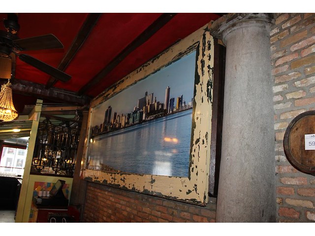 Foto in lijst. afmeting 310 x 140 cm. - afbeelding 2 van  2