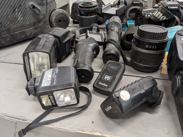 Fototoestellen + benodigdheden., canon, pratica, olimpus - afbeelding 9 van  20
