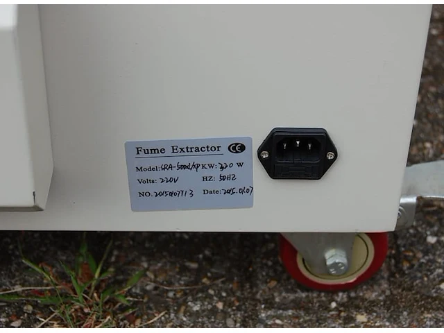 Fox-rays sra-500 xl/xp laserdampafzuiging - afbeelding 7 van  9