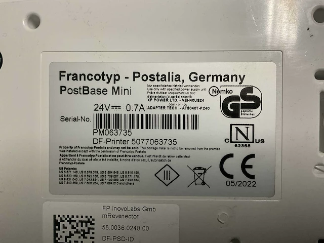 Fp postbase mini frankeermachine - afbeelding 2 van  2