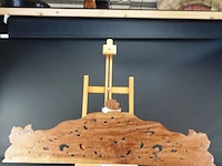 Fraai polychroom oosters snijwerk - afbeelding 5 van  5