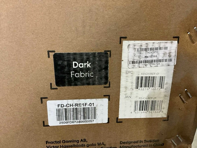 Fractal refine chair dark fabric - afbeelding 3 van  3