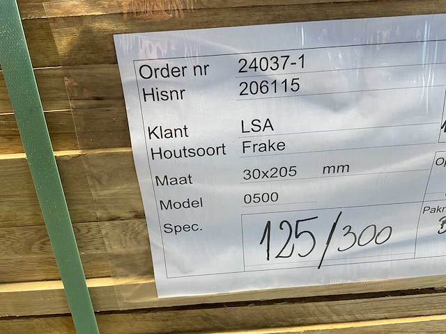 Fraké plank 300x20,5x3 cm (20x) - afbeelding 5 van  6