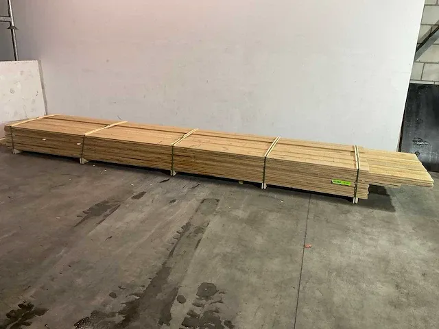 Fraké plank met mes en groef 510x14.7x2 cm (14x) - afbeelding 1 van  6