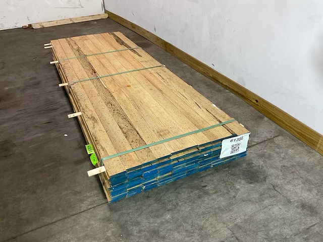 Fraké plank met mes en groef partij 210-270x9.7x2 cm - afbeelding 3 van  7