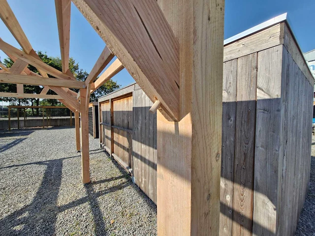 Frameconstructie klassiek zadeldak - 1230x410x340 cm - afbeelding 4 van  7