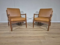 France&son - ole wanscher - senator - vintage fauteuils (2x) - afbeelding 1 van  15