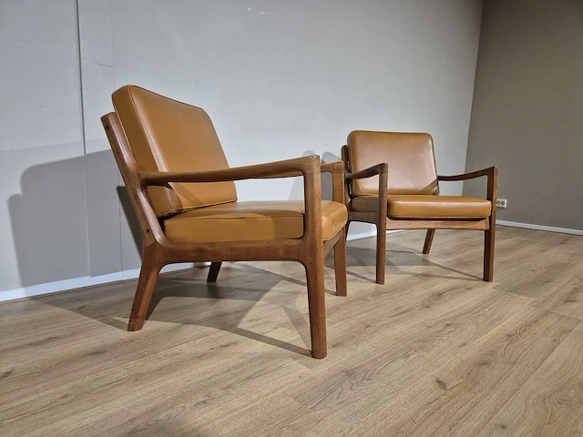 France&son - ole wanscher - senator - vintage fauteuils (2x) - afbeelding 3 van  15