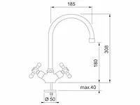 Franke - ambra armony curva - keukenmengkraan - afbeelding 3 van  10