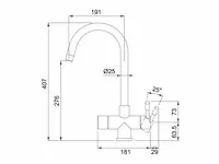 Franke - helix gun metal - 3-in-1 kokend water kraan - afbeelding 3 van  10