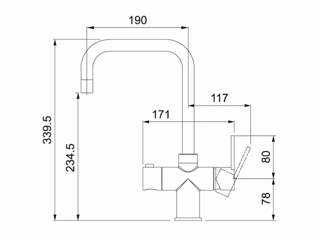 Franke - irena chroom - 3-in-1 kokend water kraan - afbeelding 4 van  11