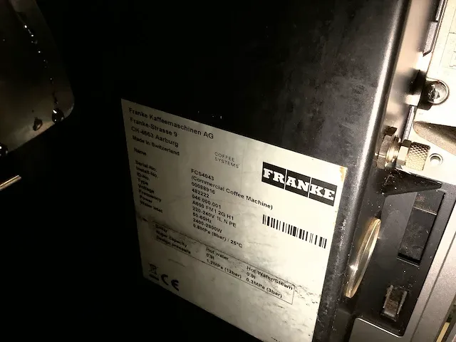 Franke a600 koffiemachine - afbeelding 9 van  12