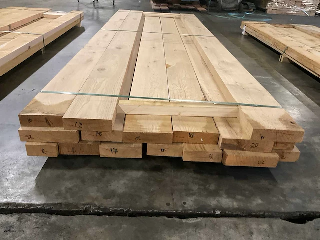 Frans eiken planken voorgeschaafd 50 mm ca. 0,368 m³ - afbeelding 4 van  5