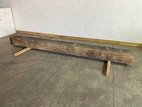 Frans eikenhouten balk gedroogd 403x29x29 cm - afbeelding 1 van  6