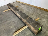 Frans eikenhouten balk gedroogd 403x29x29 cm - afbeelding 2 van  6