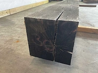 Frans eikenhouten balk gedroogd 403x29x29 cm - afbeelding 5 van  6
