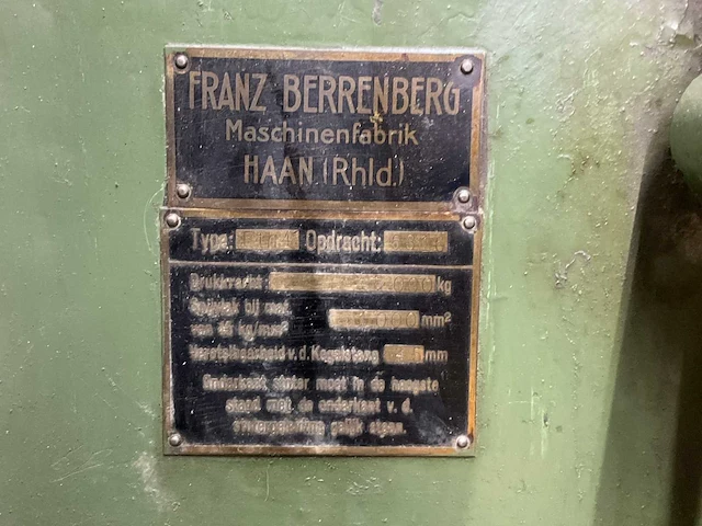 Franz beerenberg eth 4 excenterpers - afbeelding 3 van  11