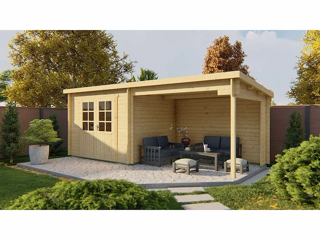 Freddy - tuinhuis 28mm 5980x2500x2170mm geimpregneerd - afbeelding 1 van  5