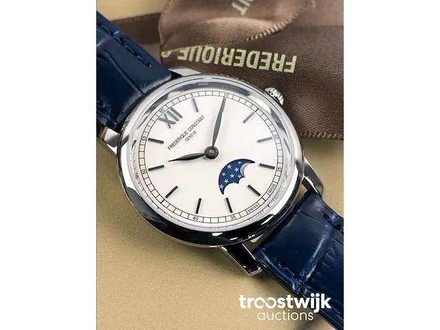 Frédérique constant slimline moonphase fc-206sw1s6 dameshorloge - afbeelding 2 van  8