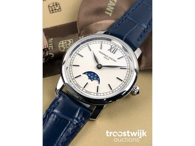 Frédérique constant slimline moonphase fc-206sw1s6 dameshorloge - afbeelding 3 van  8