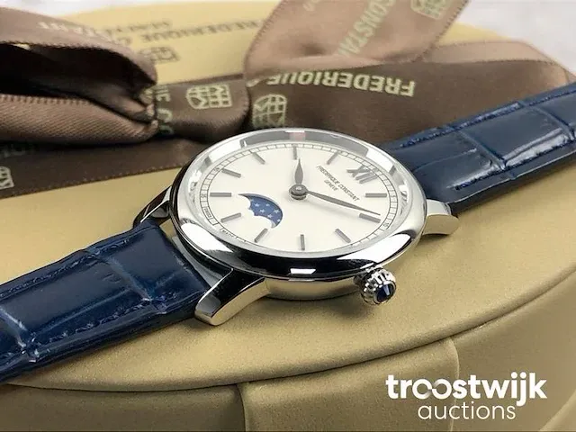Frédérique constant slimline moonphase fc-206sw1s6 dameshorloge - afbeelding 4 van  8