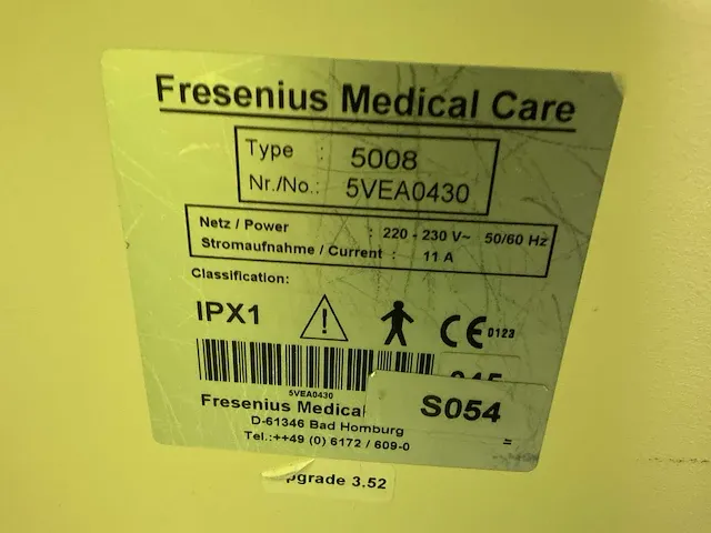 Fresenius medical care 5008 dialyse apparatuur (2x) - afbeelding 11 van  21