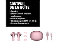 Fresh 'n rebel twins ace draadloze bluetooth oordopjes waterdicht pastel pink - afbeelding 3 van  6