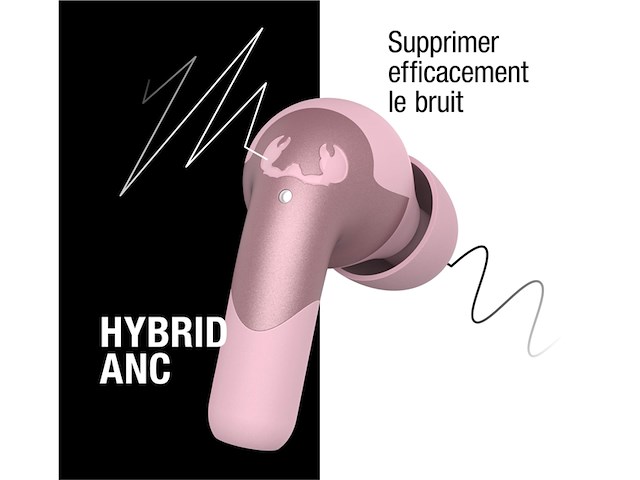 Fresh 'n rebel twins ace draadloze bluetooth oordopjes waterdicht pastel pink - afbeelding 5 van  6